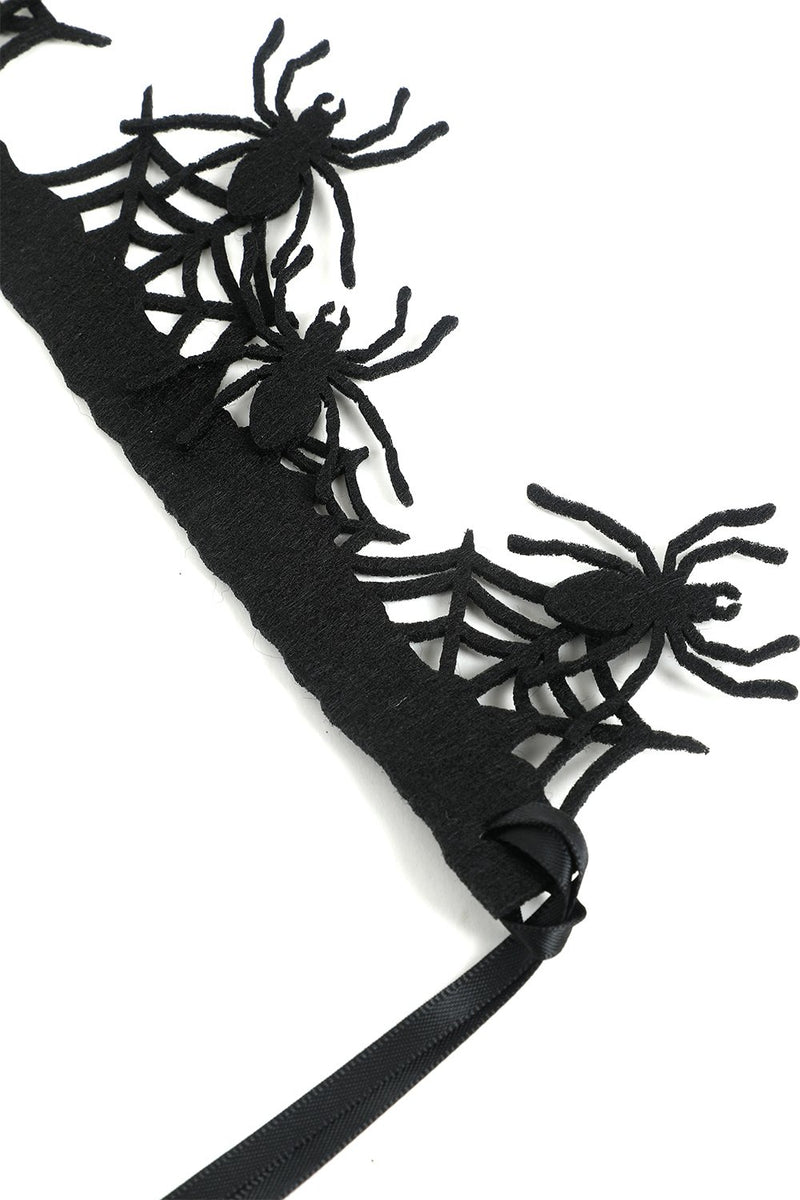 Charger l&#39;image dans la galerie, Couronne d’araignée effrayante noire