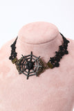 Choker d’Halloween en dentelle noire