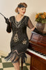 Charger l&#39;image dans la galerie, Plus Taille 1920s Gatsby Sequin Fringed Paisley Flapper Robe