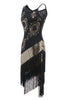 Charger l&#39;image dans la galerie, Robes Gatsby à paillettes noires à franges