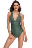 Maillots de bain une pièce vert armée