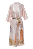 Robe de mariée en satin imprimée Blush