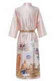 Robe de mariée en satin imprimée Blush