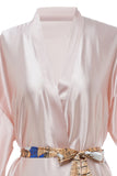 Robe de mariée en satin imprimée Blush
