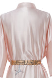 Robe de mariée en satin imprimée Blush