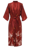 Robe de mariée en satin imprimée Grue Grise