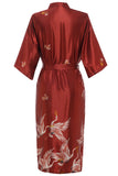 Robe de mariée en satin imprimée Grue Grise