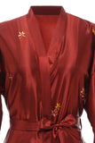 Robe de mariée en satin imprimée Grue Grise