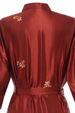 Robe de mariée en satin imprimée Grue Grise
