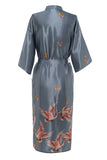 Robe de mariée en satin imprimée Grue Grise