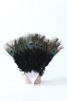 Accessoire des années 20 Peacock Feather Fan