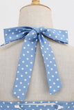 Retro Polka Dots Halter Robe à dos ouvert