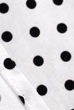 Halter Neck Blue Polka Dots Robe Vintage avec Backless