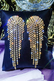 Boucles d’oreilles Gold Rhinestone Drop