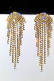 Boucles d’oreilles Gold Rhinestone Drop