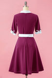 Robe verte col V