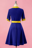 Robe verte col V