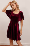 Robe de cocktail en velours à vente flash (1 pièce - Style et couleur aléatoires)