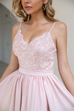 Blush Sequins Robe de bal avec fente