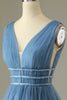 Charger l&#39;image dans la galerie, Glitter Grey Blue Tulle Robe de bal courte