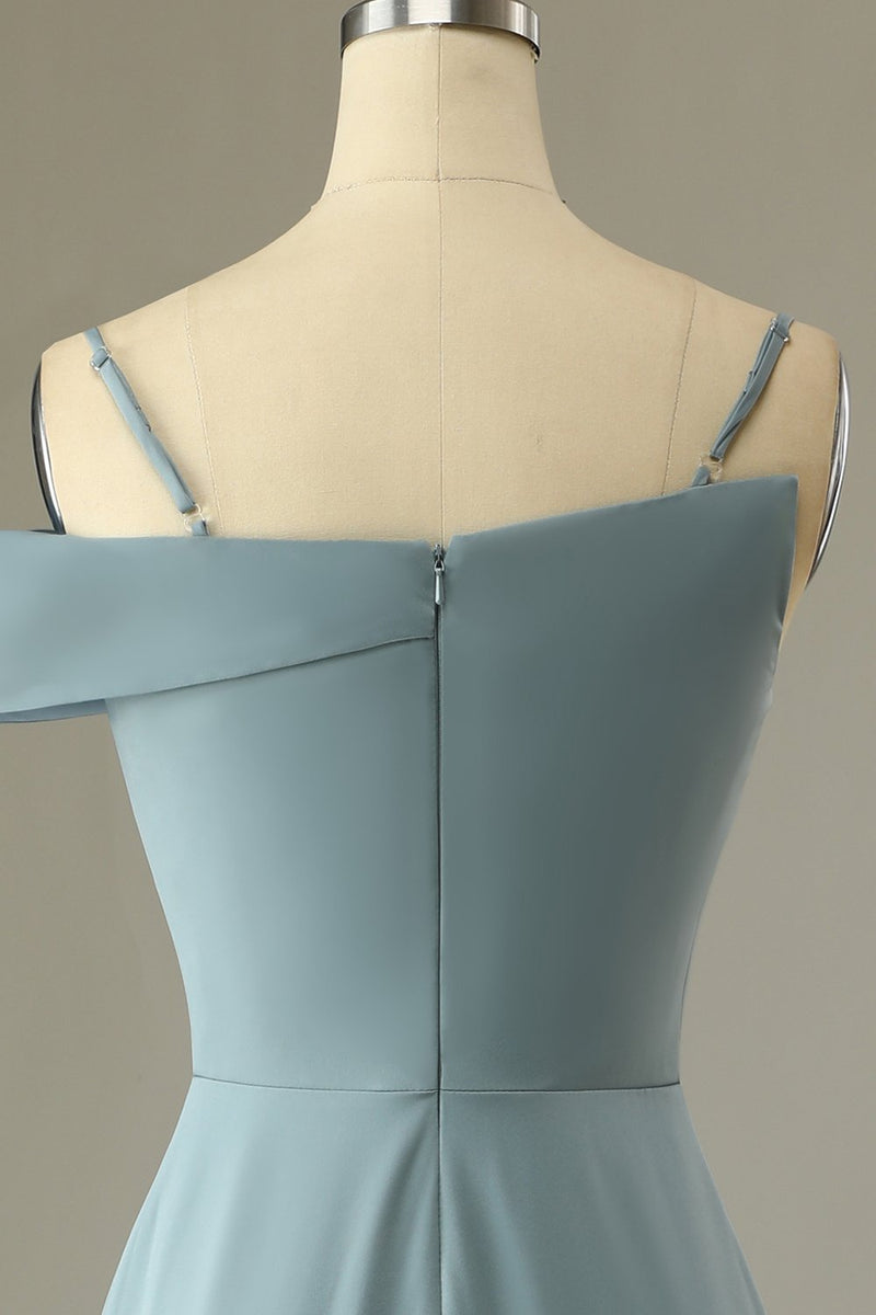 Charger l&#39;image dans la galerie, Robe de bal simple à gaine bleue