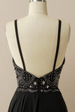 Robe Halter Prom Noire