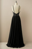 Robe Halter Prom Noire