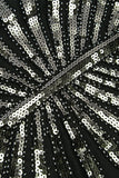 Robe Sirène Noire Année 1920 Gatsby Flapper avec paillette