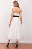 Robe blanche midi (Ceinture non incluse)