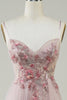 Charger l&#39;image dans la galerie, Blush Corset A-Line Robe longue de Soirée avec fleurs
