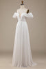 Charger l&#39;image dans la galerie, Ivory Boho Chiffon Robe de mariée Ruched