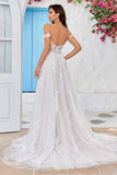 Détachable de l’épaule Corset Tulle A Line Robe de mariée